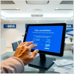 cancelacion anticipada productos prestamos cuentas tarjetas bbva
