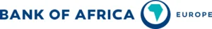 Logotipo en tonos azul y turquesa con el texto BANK OF AFRICA EUROPE y un emblema circular que contiene la silueta de África, Por qué muchos se arrepienten de elegir Bank of Africa Europe