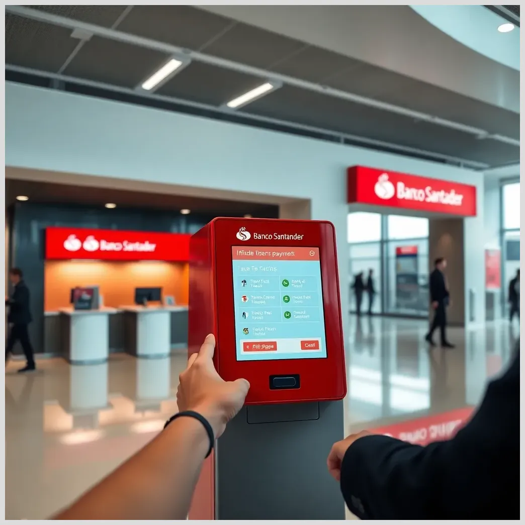 Realizar pagos de impuestos y tasas a través de entidades bancarias adheridas en el banco santander