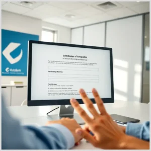 Solicitud de certificados de titularidad y saldos para trámites administrativos o fiscales en Kutxabank