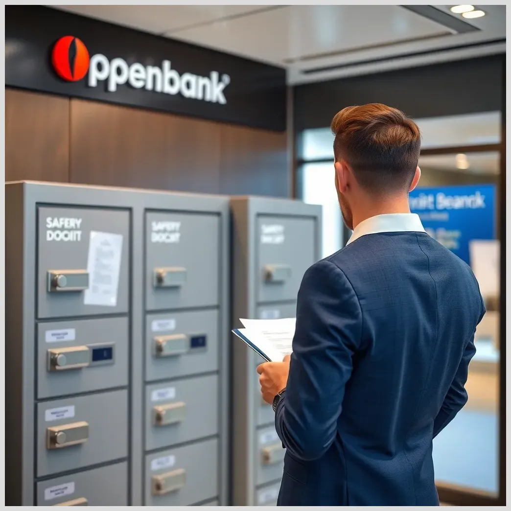 Trámites bancarios alquiler de cajas de seguridad para documentos u objetos de valor en openbank