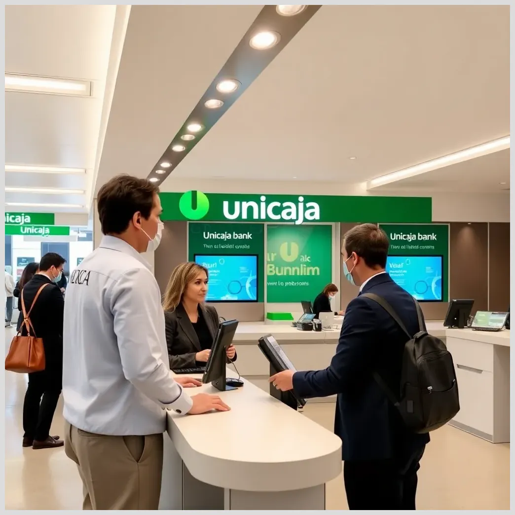 Trámites bancarios realizar depósitos en el banco unicaja