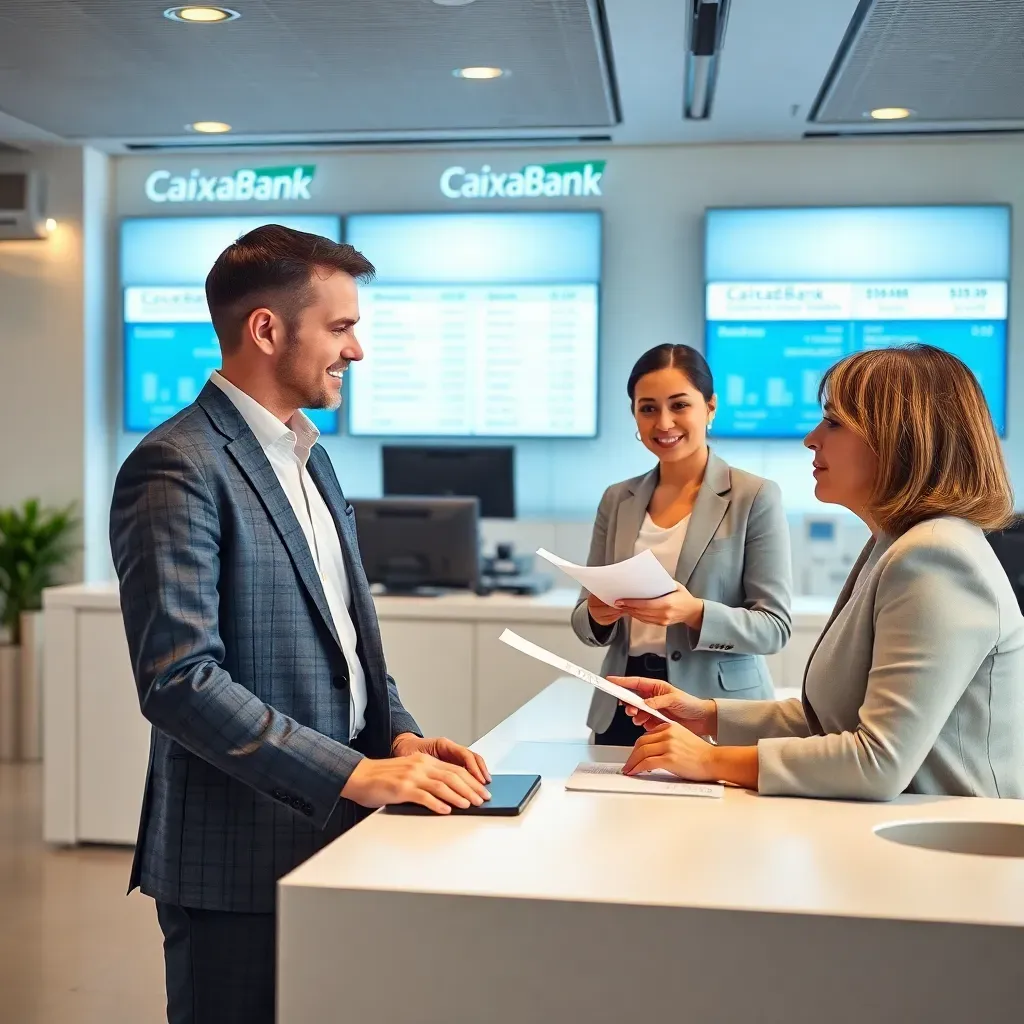 Trámites bancarios solicitar y gestionar créditos en caixabank